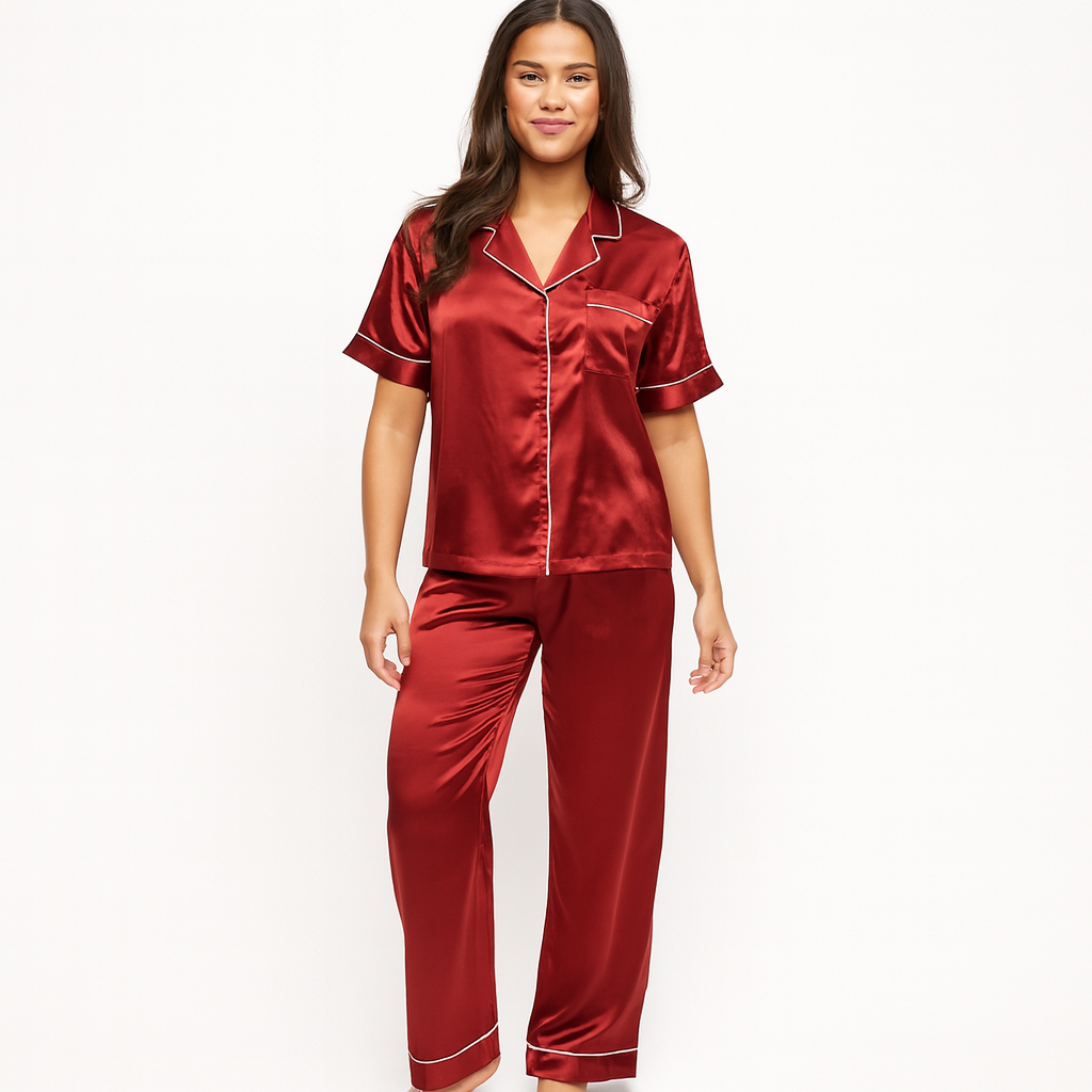 Silk Christmas Pajamas