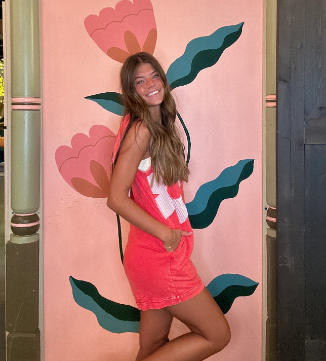 Petal Flower Patched Romper