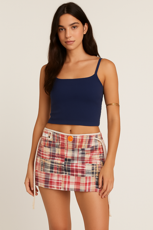 Throwback Patchwork Skirt