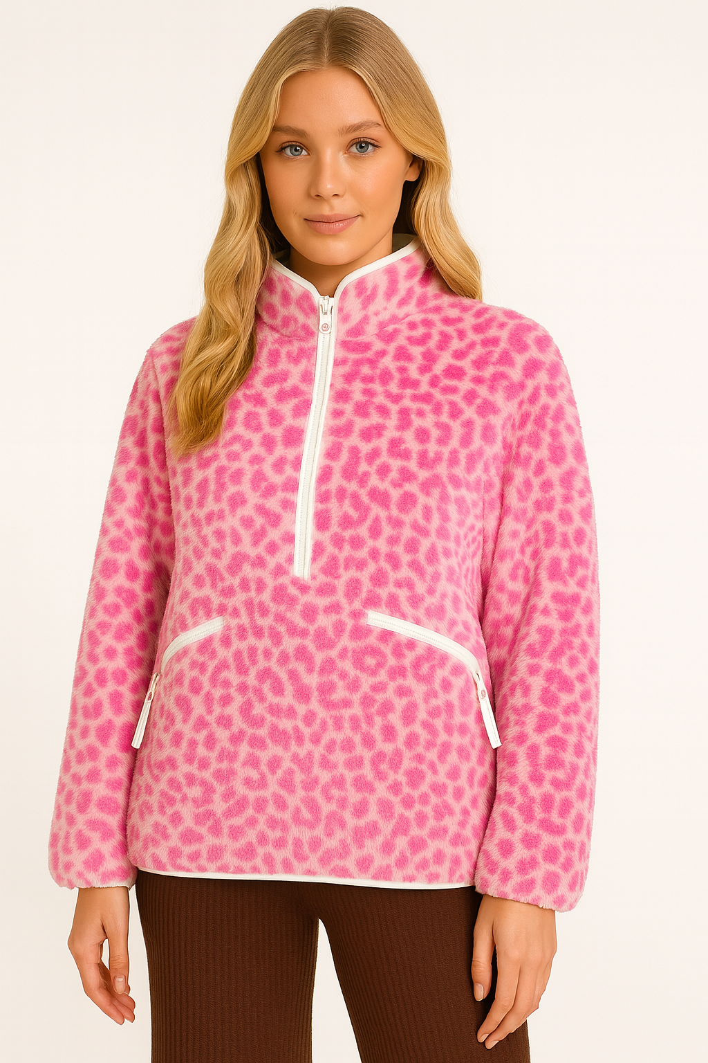 Pink Cheetah Sherpa