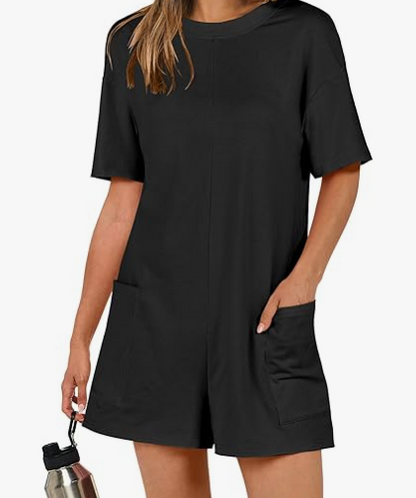 Oversized Shirt Romper