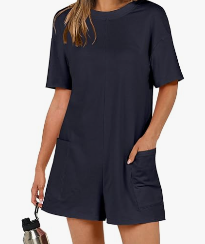 Oversized Shirt Romper