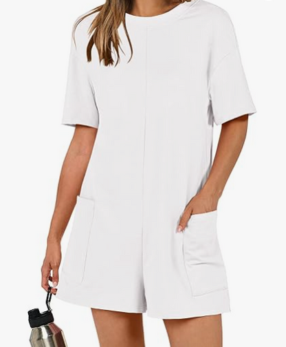 Oversized Shirt Romper