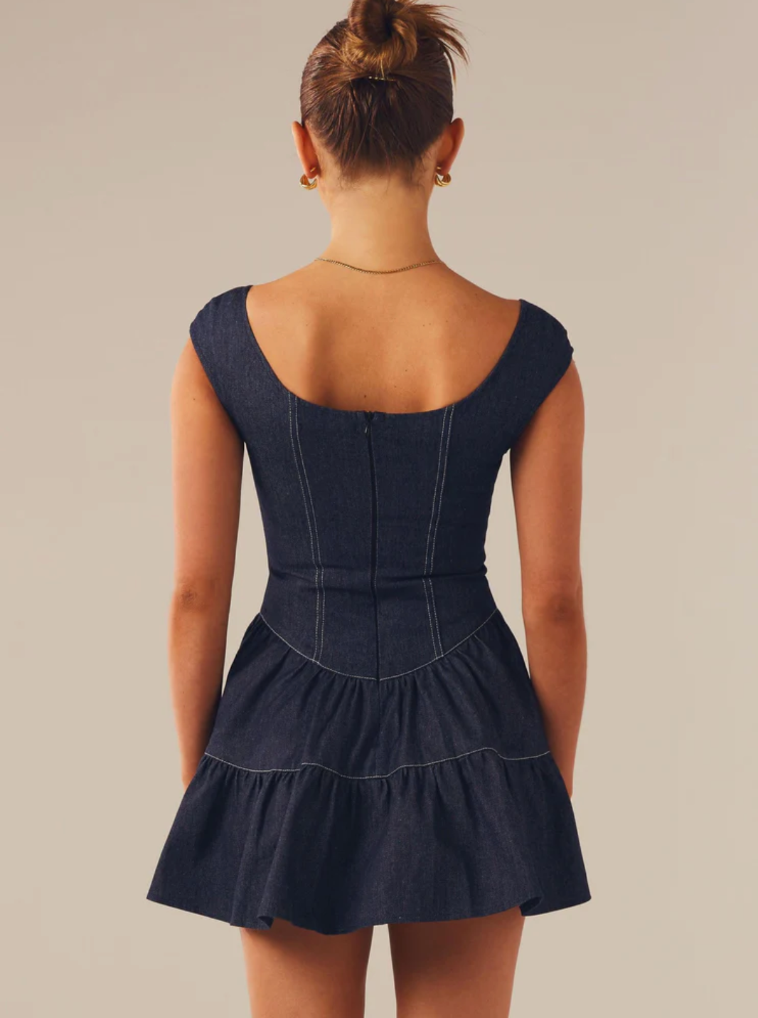 Denim Bustier Dress